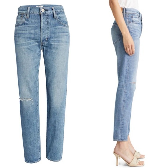 NWT MOUSSY Vintage JULIAN LIGHT OZ TAPERED-HI Jeans Size 28